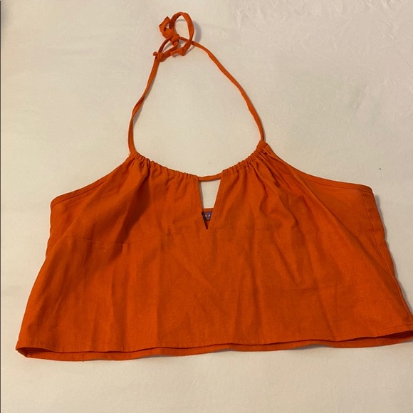 Orange halter top - Picture 1 of 3